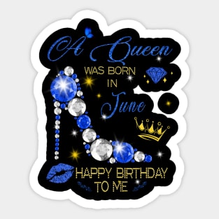 June Queen Birthday Sticker